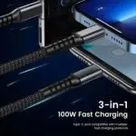 3-in-1 Retractable Fast Charging Cable