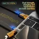 66W Coiled Fast Charging Cable