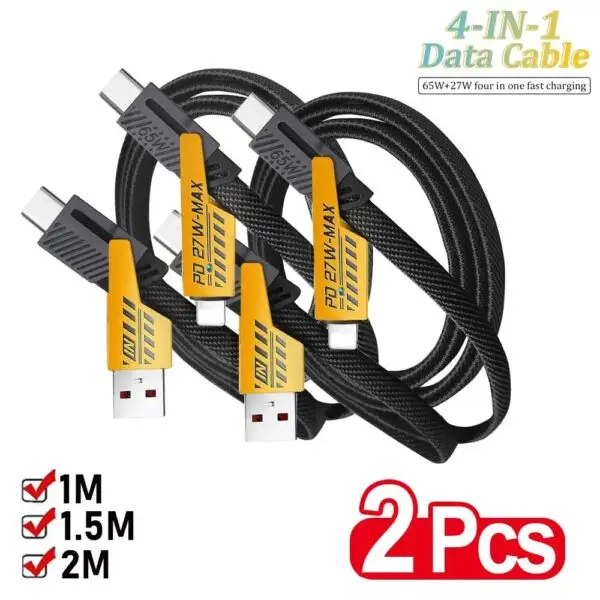 66W Coiled Fast Charging Cable