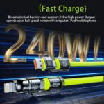 USB C 4-in-1 Type C Cable 240W